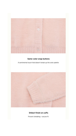 Stitch Windproof Cardigan (Pink)