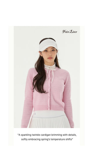 Twinkle Glitter Cardigan (Pink)