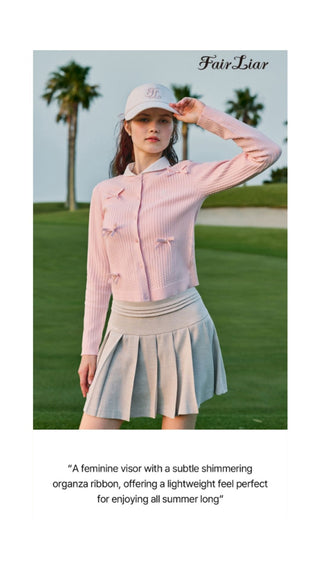 Color Organza Visor (Coral)