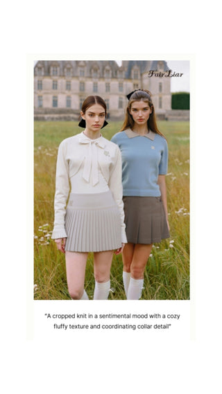 Fluffy Cropped Knit (Black)