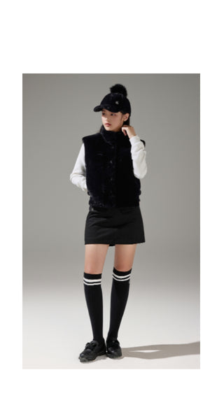 Brushed H-line Skirt (Black)