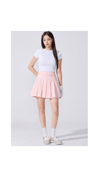 Twinkle Pleated Skirt (Coral)
