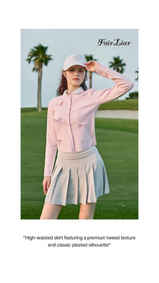 Twinkle Pleated Skirt (Beige)