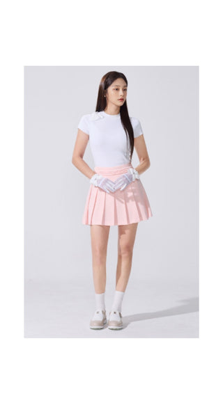 Twinkle Pleated Skirt (Beige)