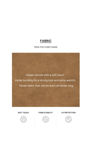 Suede Bonded Skirt (Brown)