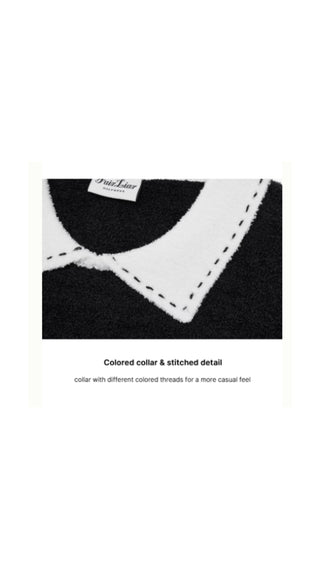 Fluffy Cropped Knit (Black)