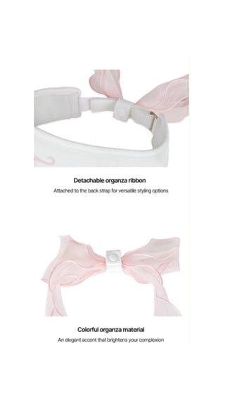 Color Organza Visor (Coral)