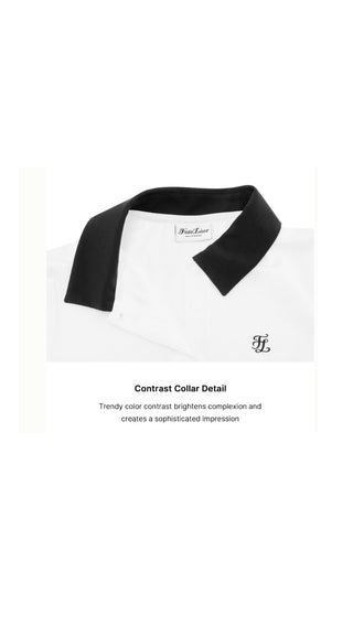 Patterned Ribbon Detachable T Shirt (White)