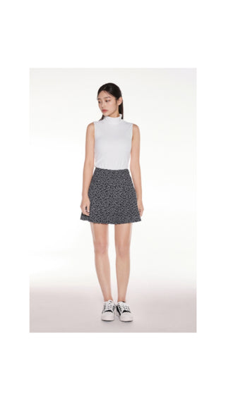 Mesh Crop Short Sleeve and Sleeveless Set (White)