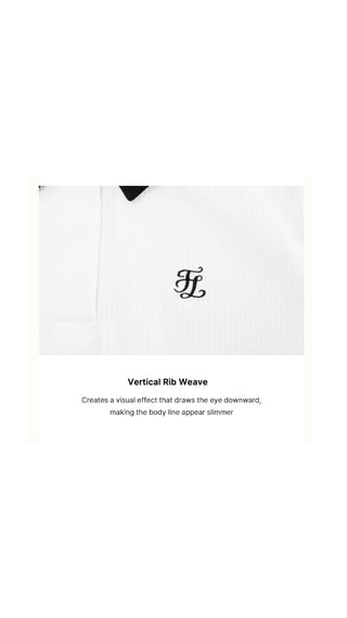 Patterned Ribbon Detachable T Shirt (White)