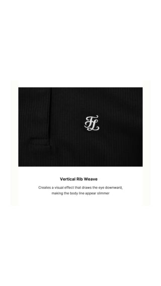 Patterned Ribbon Detachable T Shirt (Black)