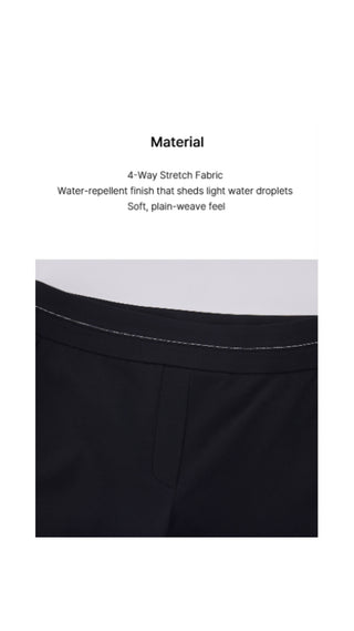 High Waist Stretch Bootcut Pants (Black)