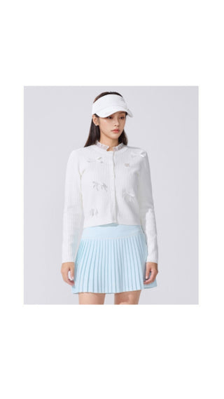 Shushu Ribbon Cardigan (White)
