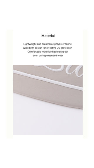 Logo Embroidered Visor (Beige)