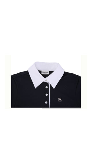 Lettering Jacquard T Shirt (Black)