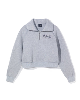 [FLC] FLC ESSENTIAL QUARTER ZIP PULLOVER (Melange Grey)