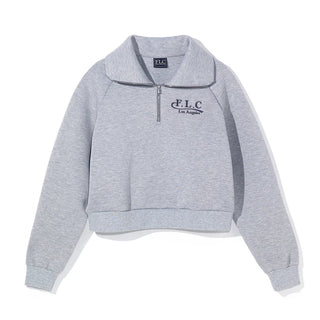 [FLC] FLC ESSENTIAL QUARTER ZIP PULLOVER (Melange Grey)
