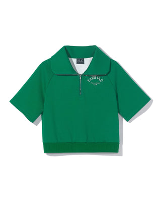 [FLC] HEART HALF ZIP PULLOVER (Green)