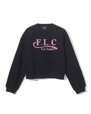 [FLC] FLC ESSENTIAL CROPPED SWEATSHRITS (Black)