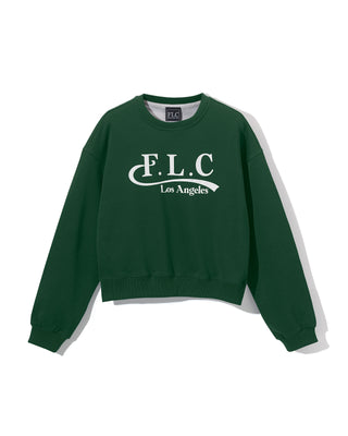 [FLC] FLC ESSENTIAL CROPPED SWEATSHRITS (Dark Green)