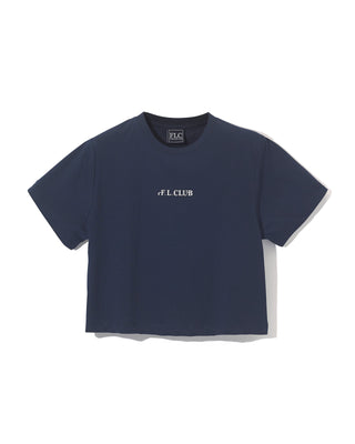 [FLC] F.L.CLUB CROPPED T-SHIRT (Navy)
