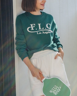 [FLC] FLC ESSENTIAL CROPPED SWEATSHRITS (Dark Green)