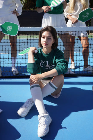 [FLC] FLC ESSENTIAL CROPPED SWEATSHRITS (Dark Green)
