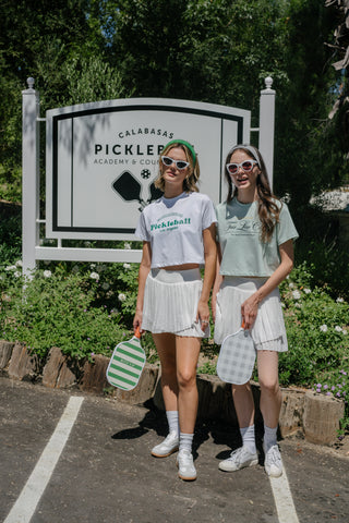 [FLC] PICKLEBALL CROPPED T-SHIRT (White)