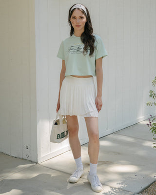 [FLC] FAIRLIAR CLUB CROPPED T-SHIRT (Mint)