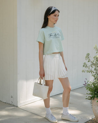 [FLC] FAIRLIAR CLUB CROPPED T-SHIRT (Mint)