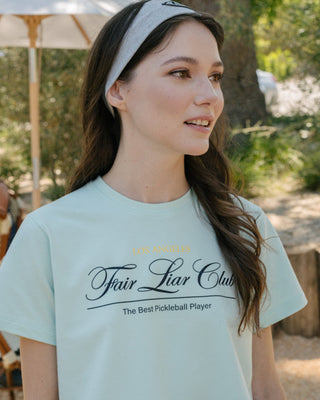 [FLC] FAIRLIAR CLUB CROPPED T-SHIRT (Mint)