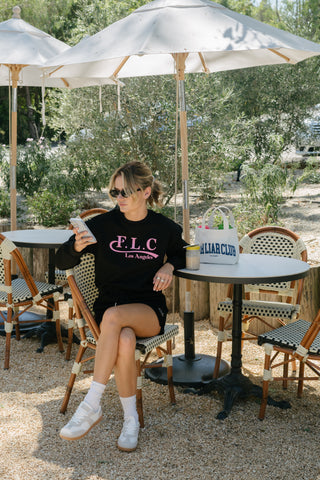[FLC] FLC ESSENTIAL CROPPED SWEATSHRITS (Black)
