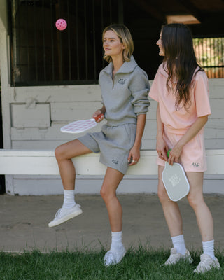 [FLC] FLC ESSENTIAL QUARTER ZIP PULLOVER (Melange Grey)