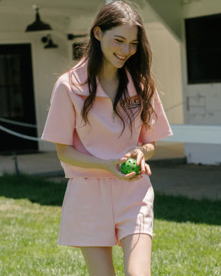 [FLC] FLC ESSENTIAL HALF ZIP PULLOVER (Pink)