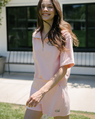 [FLC] FLC ESSENTIAL HALF ZIP PULLOVER (Pink)