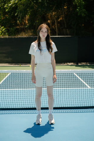 [FLC] FLC ESSENTIAL BIKER SHORTS (Ivory)
