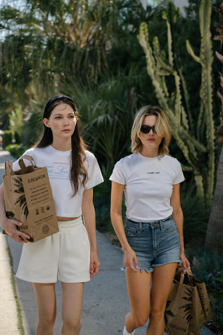 [FLC] FAIRLIAR CLUB CROPPED T-SHIRT (White)