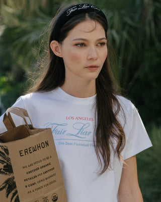 [FLC] FAIRLIAR CLUB CROPPED T-SHIRT (White)