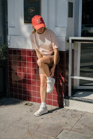 [FLC] F.L.CLUB IVY T-SHIRT (Salmon)