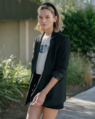 [FLC] CRACK HALF SWEATSHIRTS (White)