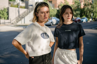 [FLC] F.L.CLUB CROPPED T-SHIRT (Navy)