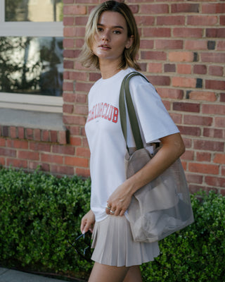 [FLC] COLOR MESH BAG (Beige)