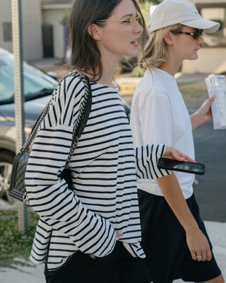 [FLC] WAPPEN STRIPE T-SHIRT (Navy)