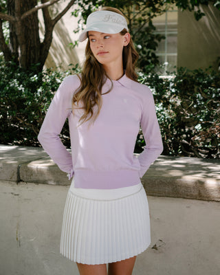 Fair Liar Detachable Collar Ribbon knit (Lavender)