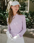 Fair Liar Detachable Collar Ribbon knit - Lavender