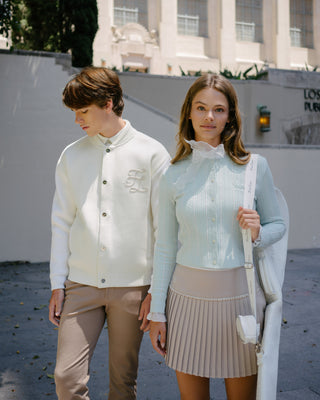 Fair Liar Multi Color Cable cardigan (Mint)