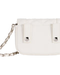 Quilted Point 2-Way Ribbon Bag - Ivory