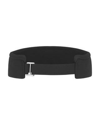 Crystal Scrunch Wide Visor (Black)
