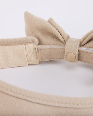 Detachable back ribbon visor (Beige)