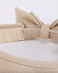 Detachable back ribbon visor - Beige